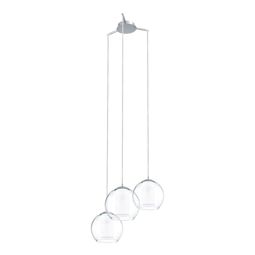 Eglo 92762 Lampadario a Sospensione, Bianco, 50.5 x 50.5 x 130 cm