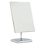 Feiyxu Make-up-Spiegel, rechteckig, 360° drehbar, faltbar, tragbar, Schreibtischspiegel mit Ständer, Dusche, Rasier-Kosmetikspiegel, quadratischer Badezimmerspiegel, Kosmetikstudio, Schmuckgeschäft