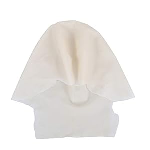 Amosfun Pruik cap gladde kap cosplay accessoires latex carnaval make-up kostuumaccessoires (maat L)