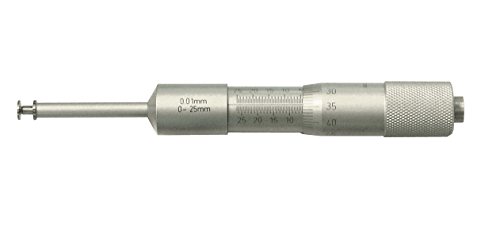 Micromètre 0-25 mm CNC qualité quernuten version courte pour mesure de rainures