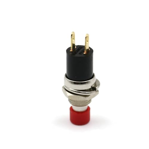Interruptor PB05A pulsador de enganche con bloqueo SPST negro 5 u. 4