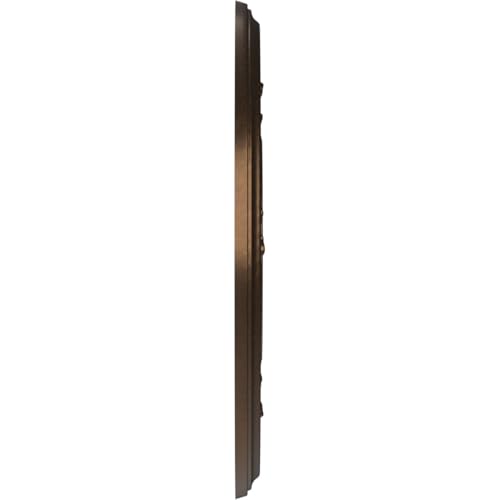 Image of Ekena Millwork CMP10BACAB Baltimore Thermoformed PVC Ceiling Medallion (Fits Canopies up to 4 1 /4 inch), 10 inchOD x 3 1 /2 inchID x 3 /4 inchP, Metallic Antique Brass