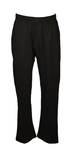 Pantalon homme en coton léger anti-compression à taille élastique élastiquée avec poches