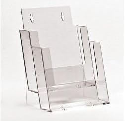 2 X A5 2 TIER/BAY LEAFLET HOLDER DISPENSER SHOP DISPLAY STANDS - BPS2C160
