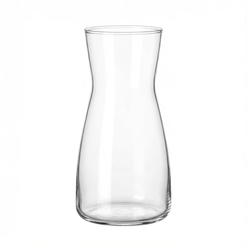 Anquephd 20 cm Small Vases Decoration for Table Decoration with Sealing Plug for Kitchen Containers Modern Flower Vase Glass Mini Vase Tulip Sets Wedding Decoration for Tables (Clear 19.8 cm)