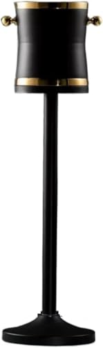 Cubitera grande de acero inoxidable con soporte para champán y vino