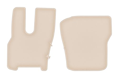 Tapis de sol DAF XF 2022 beige moquette velours Fortuna pour camion à siège pneumatique droit