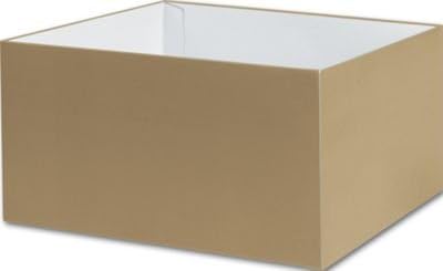 Solid Gift Box - Gold Gift Box Bases, 10 x 10 x 5 1/2" (25 Boxes) - BOWS-DGB-XL-15