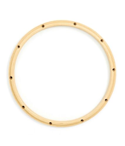 Gibraltar 14' 10-Lug Batter Side Drum Hoop, Contoured Maple Wood Design for Vintage Look & Warm Fat...