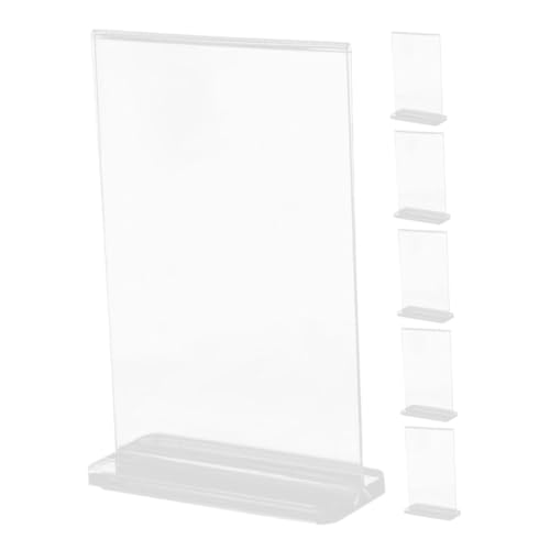 Présentoir menu A6 double face transparent iplusmile en acrylique incassable