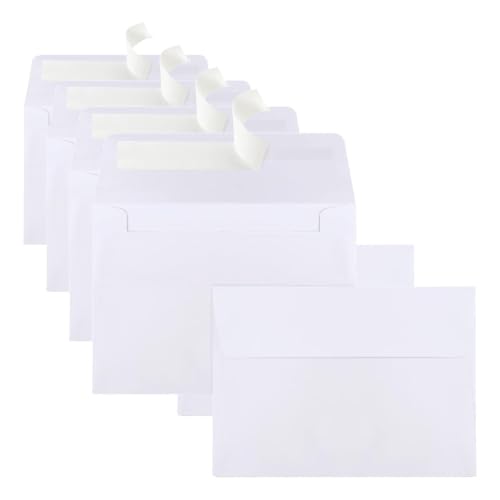 Image of 360 Packs A1 Envelopes, 3.625x5.125 inch Envelopes White, Small Envelope RSVP Envelope, Self Seal for Weddings, Photos, Postcards, Greeting Cards, Mailing