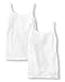 The Children's Place girls Sleeveless Cami Shirt, White -2 Pack, XX-Small US