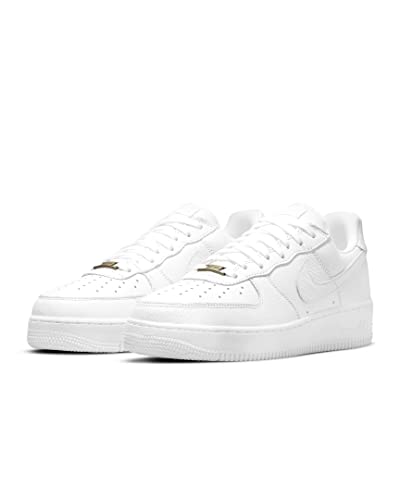 Image of Nike Men's Air Force 1 '07 Craft Crocodile-Swoosh White /White (CU4865 100) -