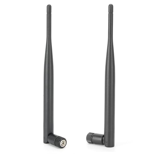 Miniatura 7 de 2 X 6dbi Antena Wifi 2.4 G 5g Dual Banda, Cable De Antena Hembra Sma Para Red Inalámbrica, Extensor De Alcance Inalámbrico, Dos Unidades Antena Router Para Computadora De Escritorio, Enrutador