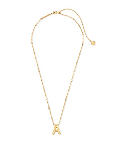 Kendra Scott Letters A-Z Pendant Necklace for Women, Fashion Jewelry, 14k Gold-Plated Brass2