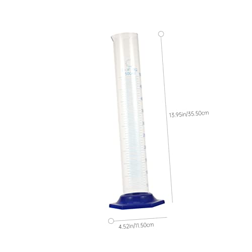 Cilindro de medición y probeta de vidrio Amosfun de 2 piezas para mediciones precisas de líquidos 2
