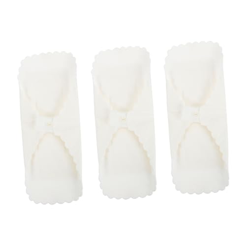 WEKAMOS Paño Menstrual Lavable 3 Piezas Menstruales Reutilizables Capa Algodón Blanco Transpirable Para Puerperas Uso Diario Protección Cómoda Femenina