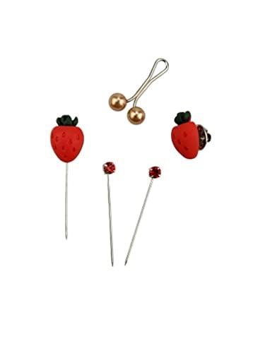 Image of MeiSie scarf pin set of 5 pcs /loop pin /hijab pin /stone hijab pin /brooche with tietack pin back