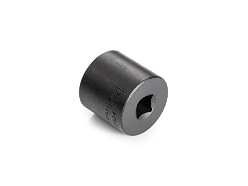 Image of TEKTON 3 /8 Inch Drive x 24 mm Shallow 12-Point Impact Socket | SID12324