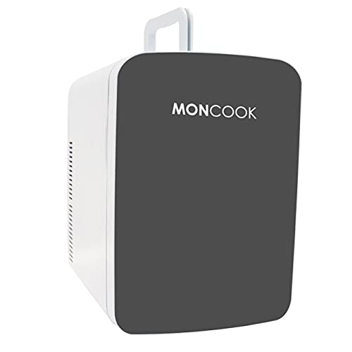 MONCOOK Mini réfrigérateur - Mini réfrigérateur à porte en verre pour les soins de la peau, la...