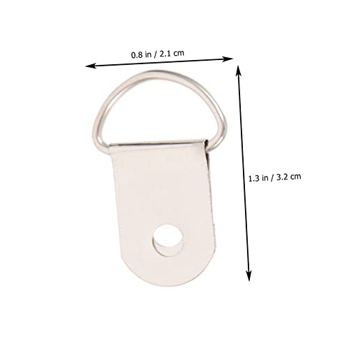 Image of KALLORY 100pcs Wall Picture Hangers Semi-Circle Photo Frame for Easy Installation of Wall Art and Frames and Compact Hardware for Home Decor
