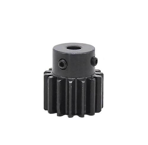 Bevel Gear Pinion Hardware Mechanical 1pcs Mod 2 Spur Gear Pinion 18T Teeth Steel Positive Gear CNC Gear Rack Transmission Motor Gears(12mm)