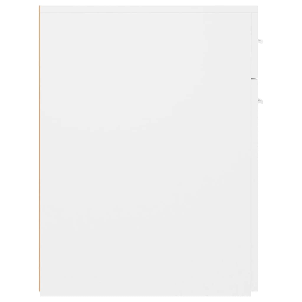 Armario farmacéutico blanco de madera 20 x 45,5 x 60 cm con mucho espacio de almacenamiento, se puede cerrar, organizador para oficina, salón, pasillo, taller y garaje