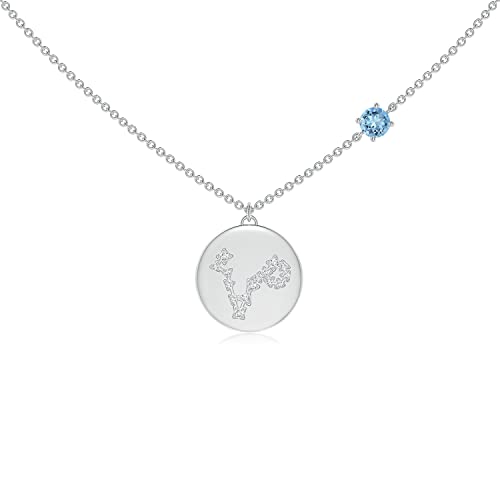 Angara Natural Aquamarine Pendant for...