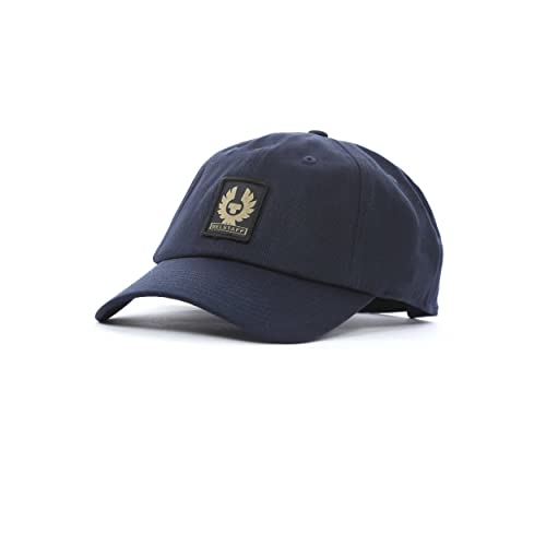 Belstaff Mens Phoenix Logo Cotton Twill Cap O/S Navy, Blue