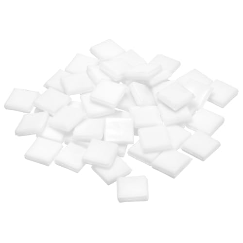 sourcing map Mosaic Tiles, Micro Glass Tiny Mini Mosaic Tile DIY Hobbies Handmade Crystal Free Stone Craft Material Creativity (Bright White Pack of 100g)