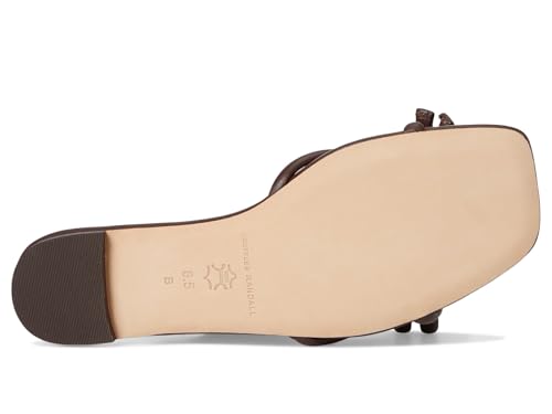 Image of Loeffler Randall Hadley Leather Bow Flat Sandals