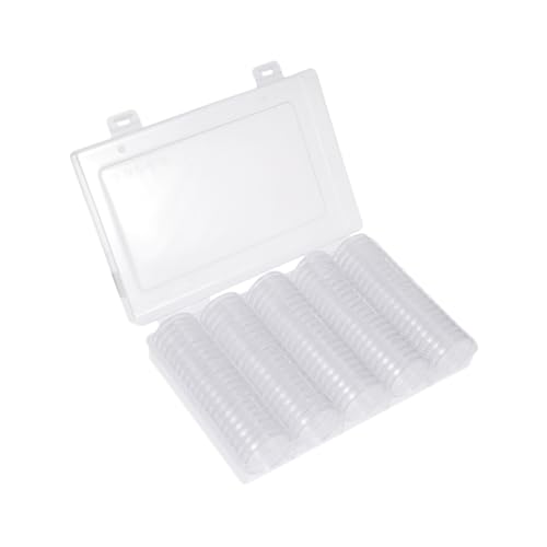 Estuche redondo plástico para monedas COHEALI miniatura 1