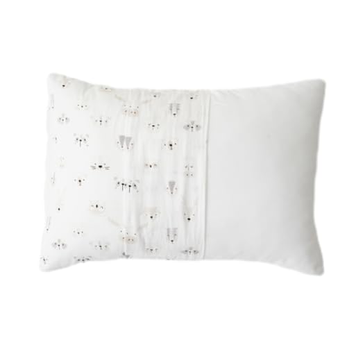 Image of Bunnikins & Clover Toddler Pillows with Pillowcase, 13 inchx18 inch Soft Cotton Kid Pillows for Sleeping, Bedding Small Pillow for Boys and Girls Aged 2-5 Years