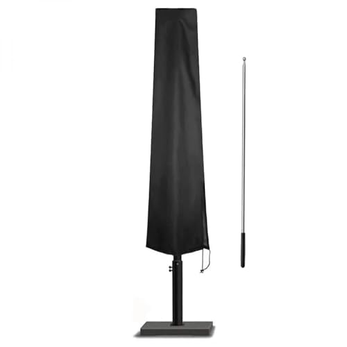 Linxor - Housse de protection imperméable et anti-uv pour parasol - Noir - 3 tailles