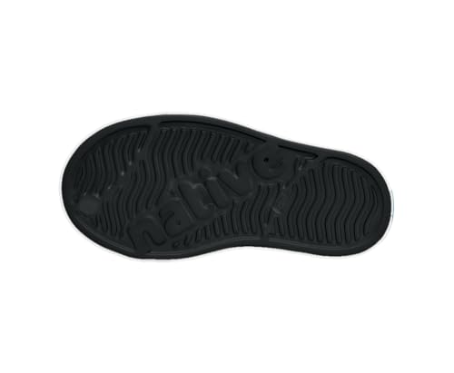 Native Shoes Jefferson (Little Big Kid) Sneaker, Jiffy Black/Shell White/Peace Alien Block, 2 US Unisex