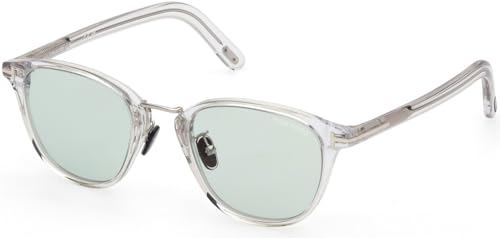 Tom Ford Sunglasses FT 1049 -D Asian fit 26N Shiny Crystal, t Logo/Green Len