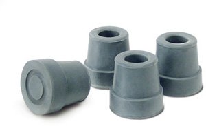 Lumex 9026 Quad Cane Replacement Tips, Large Base, Color Gray, Pr-2