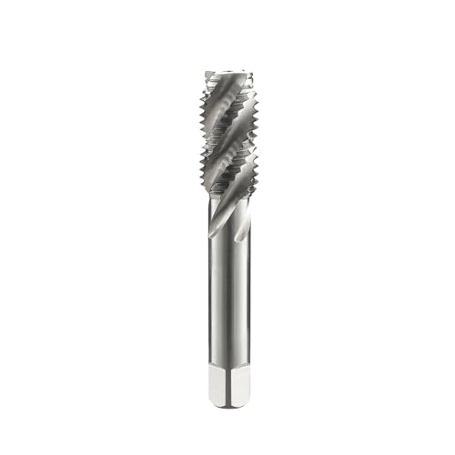5/8-18 Spiral Flute Thread Tap, HSS-Cobalt Uncoated Machine Threading Tap for Machinist Repair， DRINYOUNG(Spiral Flute Taps, 5/8-18)