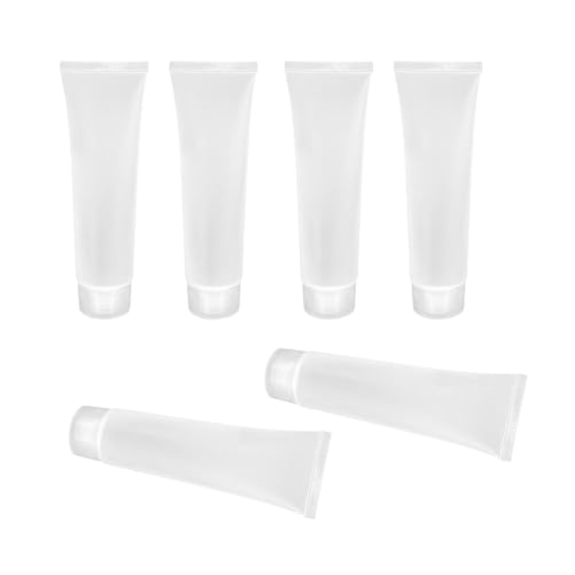 2x6 Pieces Makeup Sample Soft Container Tube Bottle for Split Shampoo Cleanser