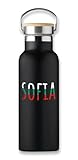 Isolierflasche, Motiv: Sofia Bulgarien Flagge, Reise-Souvenir, Eco-Flasche, Kaffee-Thermobecher