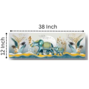 Image of Printed Air Conditioning Dust Cover Folding Designer Ac Cover for Indoor Split Ac 1.5 ton (97 x 31 x 21 .5cm )