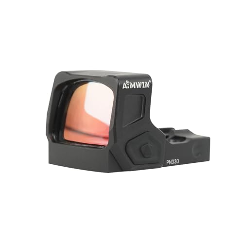 AIMWIN PN330 Red Dot Sight 2 MOA Dot 32 MOA Circle Multi-Reticle Reflex Sight Parallax Free Durable Aluminum Waterproof Pistol Sight with 11 Brightness Settings Compatible with RMSc Footprint