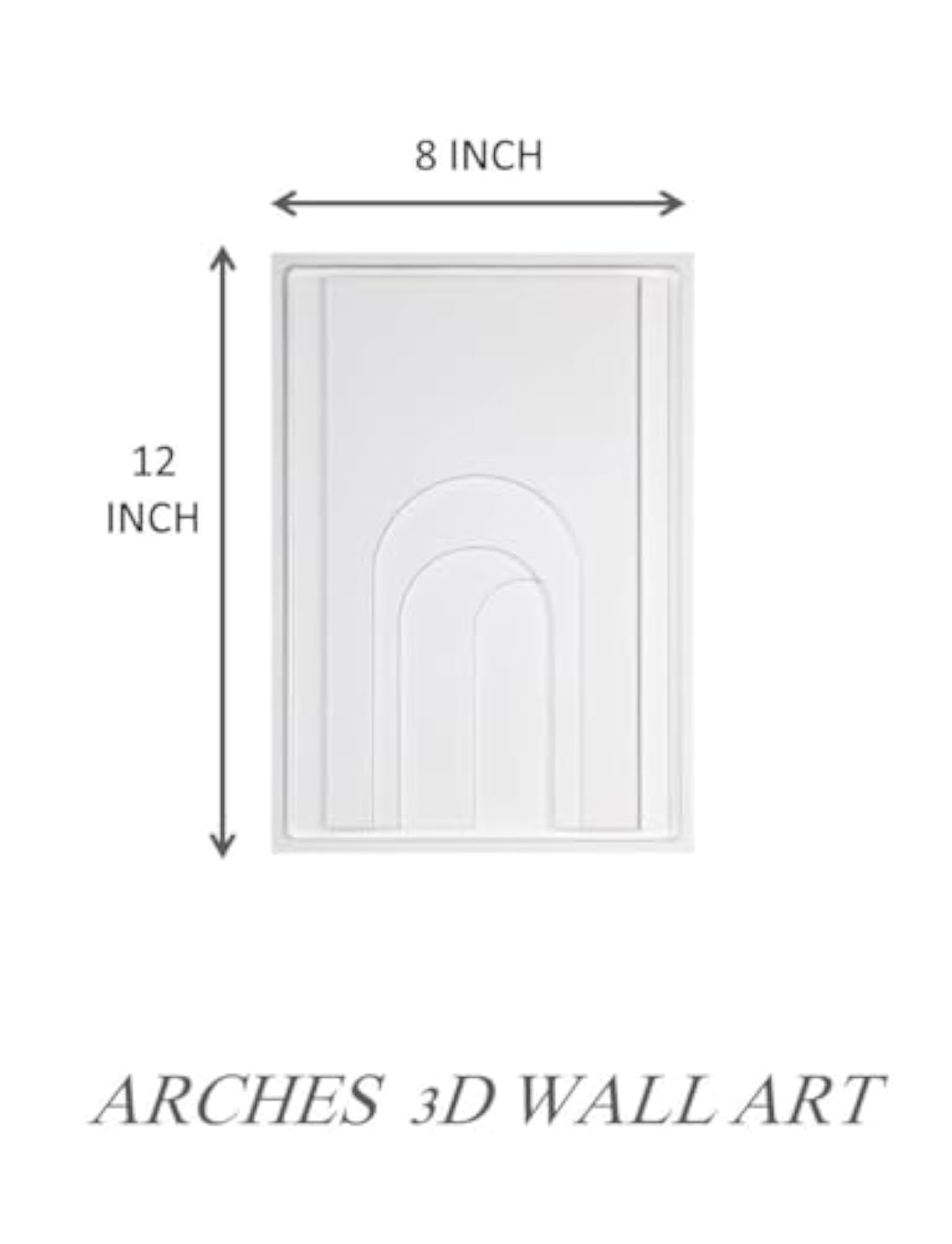 ARCHES 3D Wall Art, Minimalistic Wooden Wall Frame
