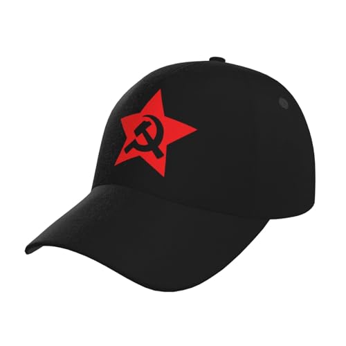 Hammer and Sickle Baseball Hats for Men and Women - Classic Adjustable Hats