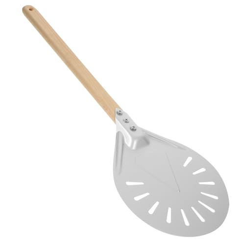 OFFSCH Perforated Pizza Peel with Handle Lightweight Pizza Paddle for Easy Baking and Cooking Outdoor Picnics