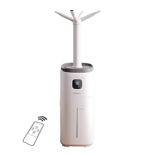 Silent Humidifiers for Bedroom with Remote Control, 15L 1200ml/h Output Air Humidifier, 5 Speed, 8h Smart Timing Whole House Humidifier for 60-120?