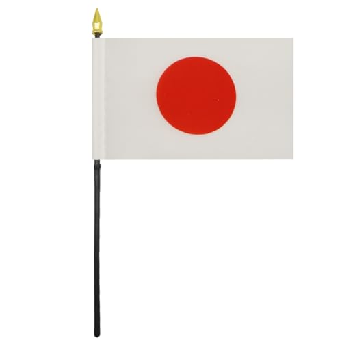 AZ FLAG - Tischflagge Japan - 15x10 cm Goldene Splitze - Japanische Tischfahne 10 x 15 Cm - Flaggen