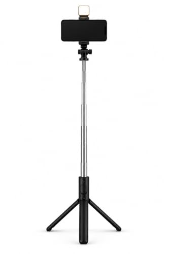 Image of Selfie Stick 5.6 feet with Tripod Stand & LED Fill Light, Adjustable Phone Holder for Selfies, YouTube, Instagram Reels, Video Recording, Live Streaming, Compatible with All Smartphones