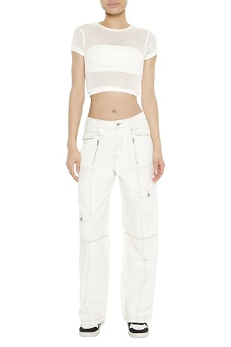 Forever 21 Women's Straight-Leg Cargo Pants