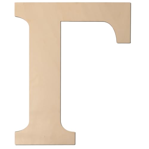 Large Wooden Greek Letters 12 Inch Unfinished Greek Wooden Letters Γ Gamma Wood Alphabet Letters for Wall Decor DIY Crafts Sorority Fraternity Party Decoration Birthday Gift Nursery Home Wall Art